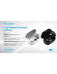 Auriculares Bluetooth Vention Tiny T16 F12B0 con estuche de carga/ Autonomía 7h/ Negros