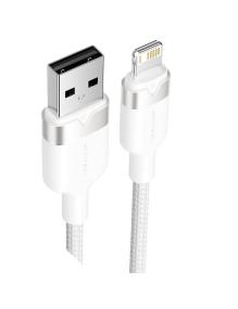 Cable USB Lightning Vention LANWF/ USB Macho - Lightning Macho/ 480Mbps/ 1m/ Blanco