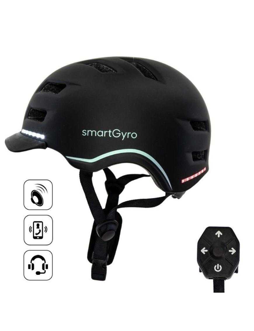 Casco para Adulto SmartGyro Helmet Pro/ Tamaño L/ Negro