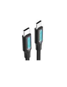 Cable USB 2.0 Tipo-C Vention COSBG/ USB Tipo-C Macho - USB Tipo-C Macho/ Hasta 60W/ 480Mbps/ 1.5m/ Negro