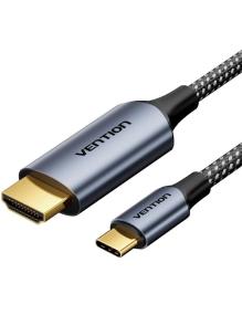 Cable Conversor HDMI 2.0 4K Vention CRHHAC/ USB Tipo-C Macho - HDMI Macho/ 1.8m/ Negro