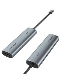 Docking USB Tipo-C Vention TGGHB/ 3xUSB/ 1xHDMI/ 1xUSB Tipo-C PD