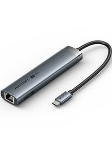 Docking USB Tipo-C Vention TGNHB/ 1xUSB 3.2 Tipo-C/ 2xUSB/ 1xHDMI/ 1xRJ45/ 1xUSB Tipo-C PD