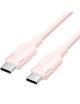 Cable USB 2.0 Tipo-C 3A Vention TRDPH/ USB Tipo-C Macho - USB Tipo-C Macho/ Hasta 60W/ 480Mbps/ 2m/ Rosa