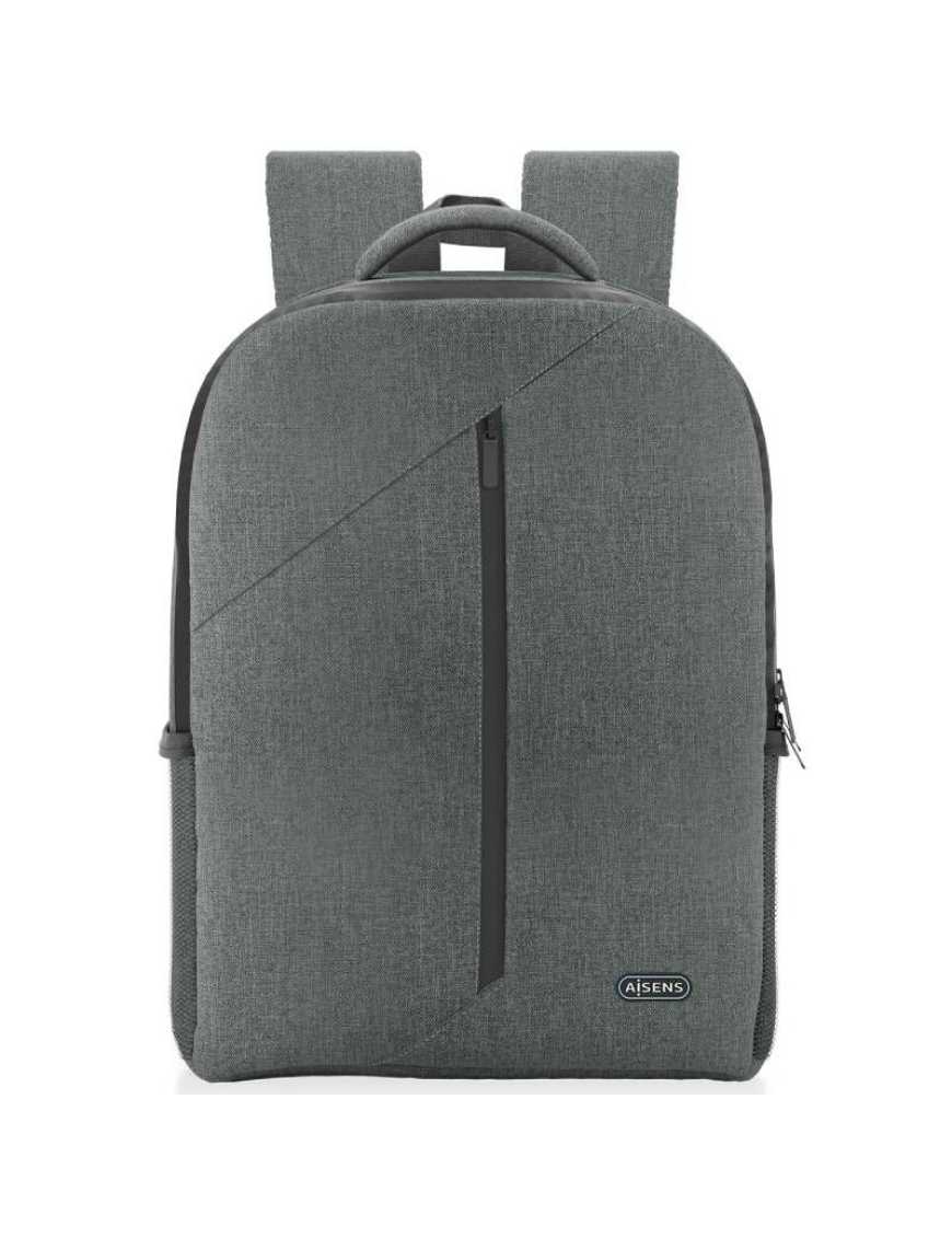 Mochila Aisens Premium ASBG-BP084-GR para Portátiles hasta 15.6'/ Gris