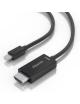 Cable Conversor Aisens A125-0885/ Mini DisplayPort Macho - HDMI Macho/ 60cm/ Negro