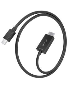 Cable Conversor Aisens A125-0886/ Mini DisplayPort Macho - HDMI Macho/ 1m/ Negro