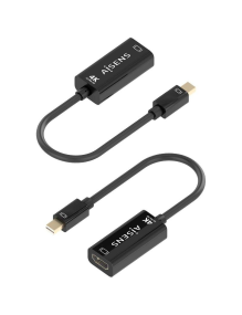 Cable Conversor Aisens A125-0904/ Mini DisplayPort Macho - HDMI Hembra/ 15cm/ Negro