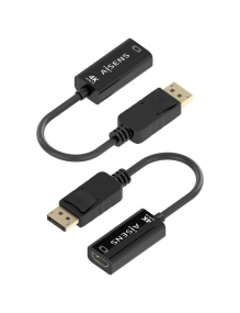 Cable Conversor Aisens A125-0905/ DisplayPort Macho - HDMI Hembra/ 15cm/ Negro