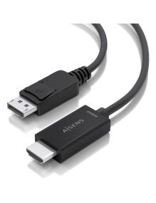 Cable Conversor Aisens A125-0894/ Displayport Macho - HDMI Macho/ 2m/ Negro