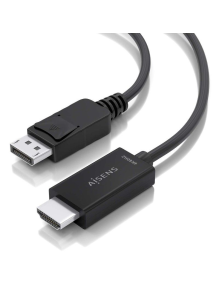 Cable Conversor Aisens A125-0896/ Displayport Macho - HDMI Macho/ 5m/ Negro