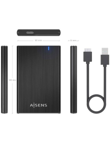 Caja Externa para Disco Duro de 2.5' Aisens ASE-2528B/ USB 3.1