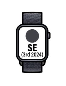 Apple Watch Series 10/ GPS/ 42mm/ Caja de Aluminio Negro Azabache / Correa Loop Deportiva Tinta