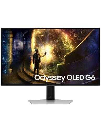 Smart Monitor Gaming Curvo Samsung OLED Odyssey G6 S27DG610SU 27'/ QHD/ 0.03ms/ 240Hz/ VA/ Regulable en altura/ Smart TV/ Plata