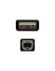 Cable USB 2.0 Impresora Nanocable 10.01.0104-BK/ USB Tipo-B Macho - USB Macho/ 3m/ Negro
