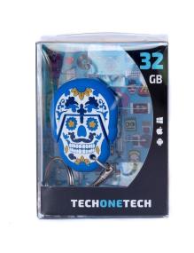 Pendrive 32GB Tech One Tech Calavera Blue Monday USB 2.0