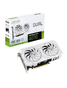 Tarjeta Gráfica Asus Dual GeForce RTX 4070 EVO White OC Edition/ 12GB GDDR6X