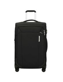 Maleta Mediana Samsonite Respark Expansible 67cm/ 66x43x33cm/ 4 Ruedas/ Negra