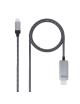 Cable Conversor Nanocable 10.15.5103/ USB Tipo-C Macho - HDMI Macho/ 3m/ Negro
