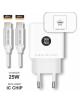 Cargador de Pared Tech One Tech TEC2266/ 1xUSB Tipo-C + Cable USB Tipo-C/ 3A/ Blanco