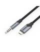 Cable Conversor Estéreo Vention BDGBF/ MicroUSB Macho - Jack 3.5 Macho/ 1m/ Negro