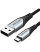 Cable USB 2.0 Vention COCHI/ USB Macho - MicroUSB Macho/ 480Mbps/ 3m/ Negro