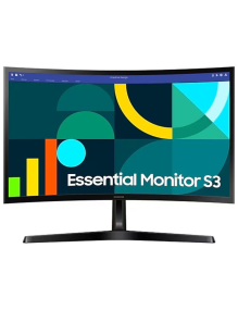 Monitor Curvo Samsung Essential Monitor S3 S24D366GAU/ 24'/ Full HD/ Negro